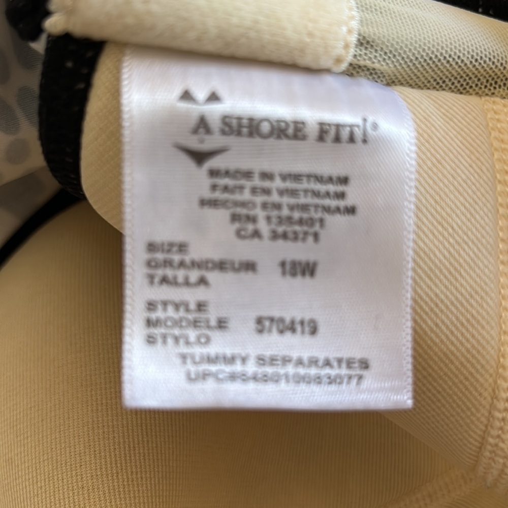 A Shore Fit Tankini Top 18W EUC - Picture 5 of 5